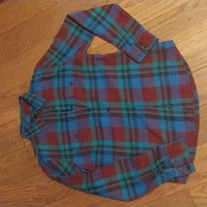 J. Crew fitted plaid shirt size 4
